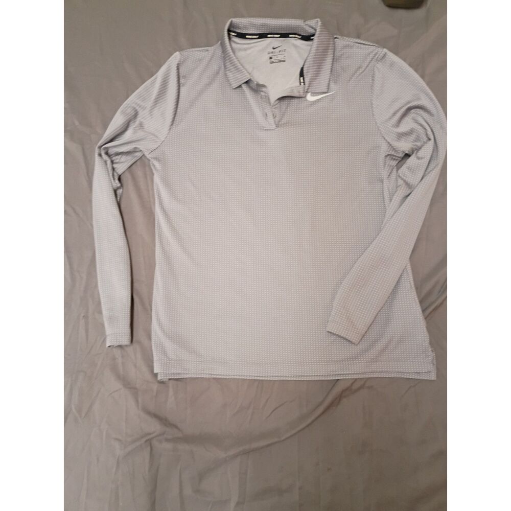 Nike Golf Dri-Fit Polo Shirt Medium Long Sleeve Athleisure Gorpcore